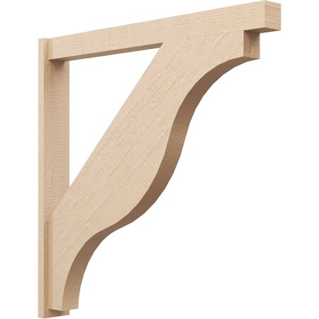 Ekena Millwork 5 1/2-in W x 46-in D x 46-in H Funston Block Rough Cedar Woodgrain TimberThane Outlooker, Primed Tan OUTUR055X46X46FST44RCPR